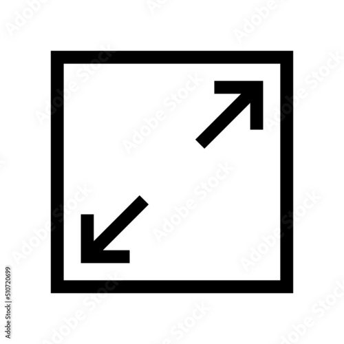 fullscreen icon or logo isolated sign symbol vector illustration - high quality black style vector icons
