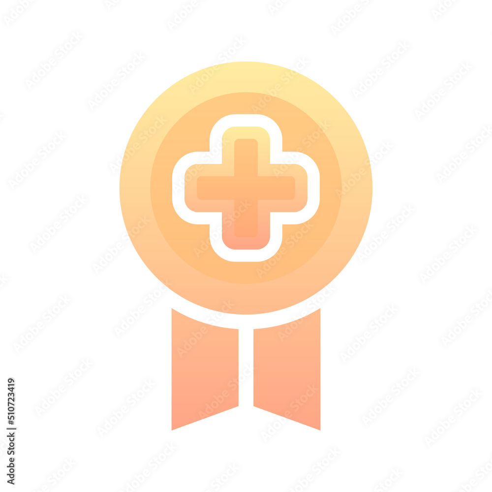 medal medical logo gradient design template icon medal medical logo gradient design template icon