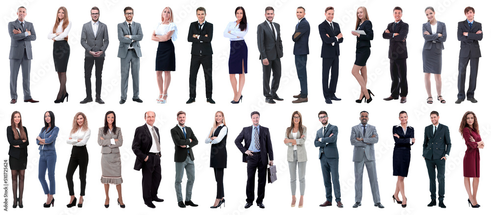 group of successful business people isolated on white group of successful business people isolated on white