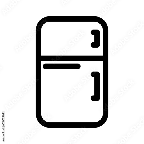 refrigerator icon or logo isolated sign symbol vector illustration - high quality black style vector icons
