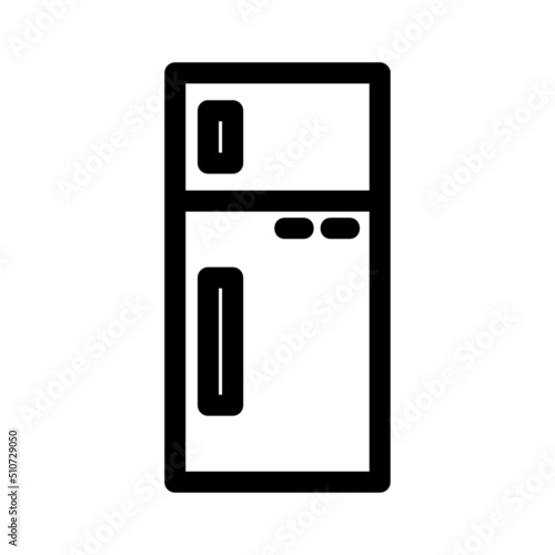 refrigerator icon or logo isolated sign symbol vector illustration - high quality black style vector icons
