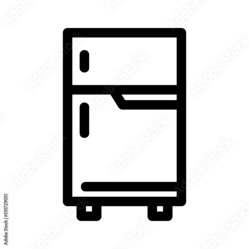refrigerator icon or logo isolated sign symbol vector illustration - high quality black style vector icons
