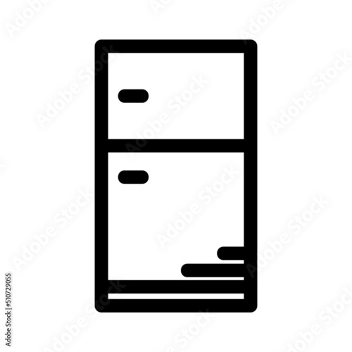refrigerator icon or logo isolated sign symbol vector illustration - high quality black style vector icons
