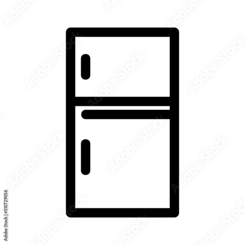 refrigerator icon or logo isolated sign symbol vector illustration - high quality black style vector icons
