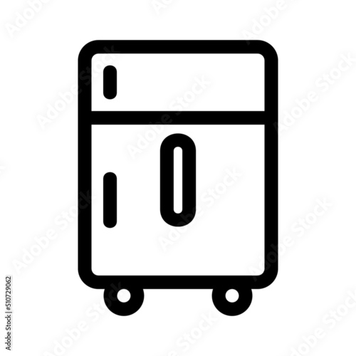 refrigerator icon or logo isolated sign symbol vector illustration - high quality black style vector icons
