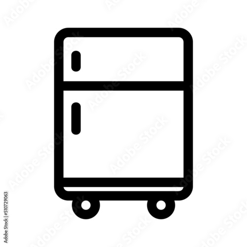 refrigerator icon or logo isolated sign symbol vector illustration - high quality black style vector icons
