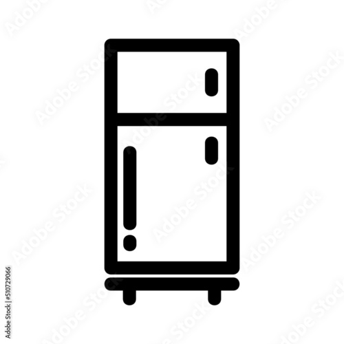 refrigerator icon or logo isolated sign symbol vector illustration - high quality black style vector icons
