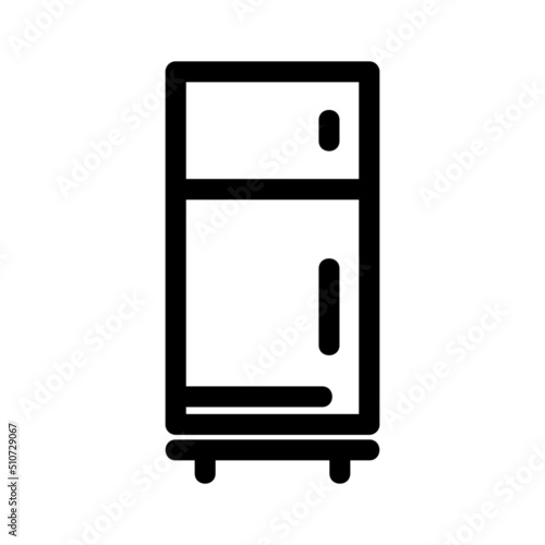 refrigerator icon or logo isolated sign symbol vector illustration - high quality black style vector icons
