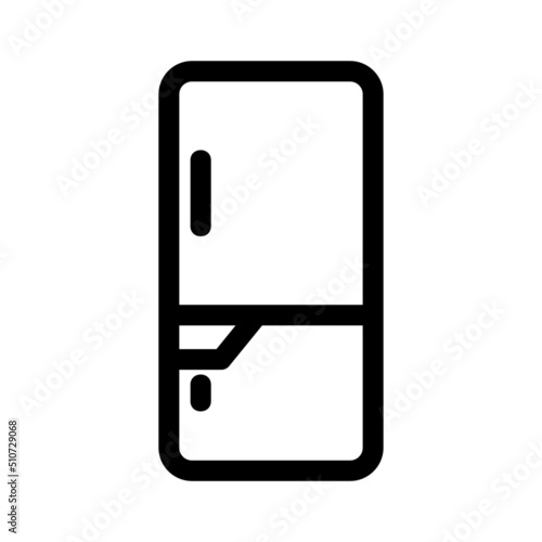 refrigerator icon or logo isolated sign symbol vector illustration - high quality black style vector icons
