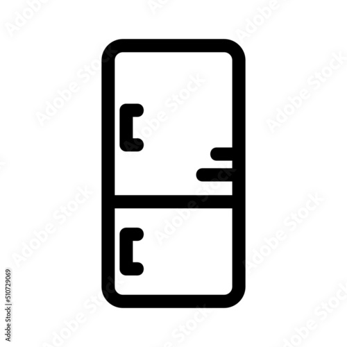 refrigerator icon or logo isolated sign symbol vector illustration - high quality black style vector icons
