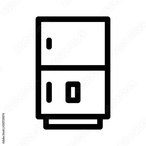 refrigerator icon or logo isolated sign symbol vector illustration - high quality black style vector icons
