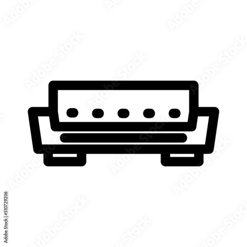 sofa icon or logo isolated sign symbol vector illustration - high quality black style vector icons 