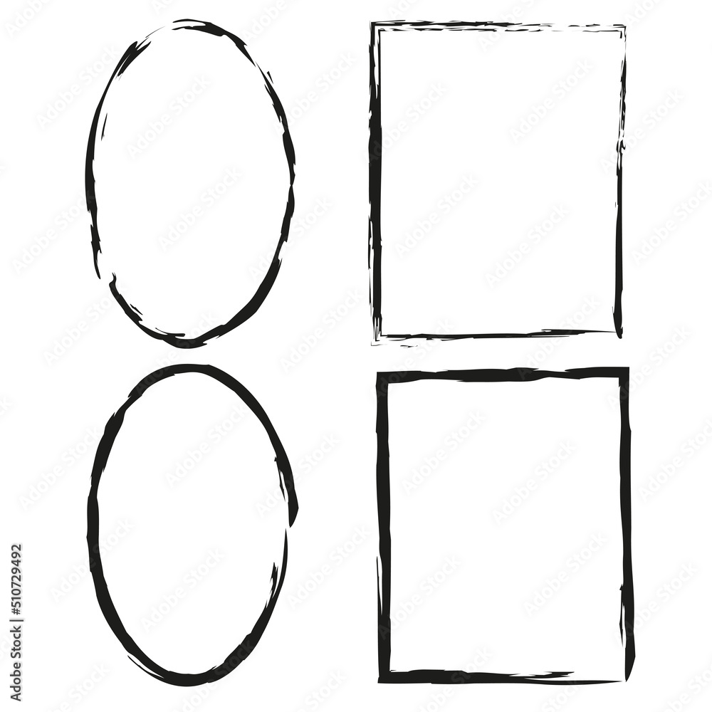 Grunge frame for decorative design. Brush texture. Vector illustration. stock image. Grunge frame for decorative design. Brush texture. Vector illustration. stock image.