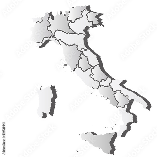 イタリア 地図 シルエット アイコン