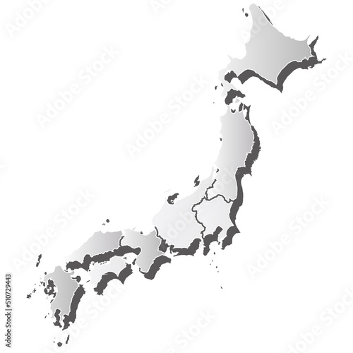 日本 地図 シルエット アイコン