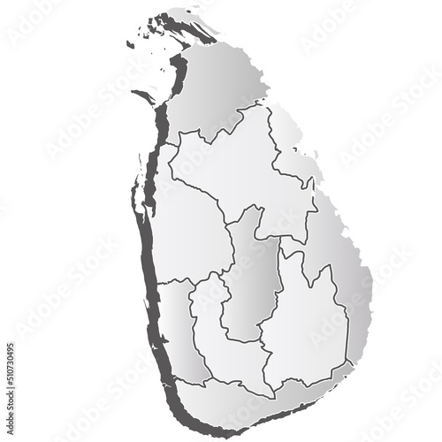 スリランカ　地図　シルエット　アイコン