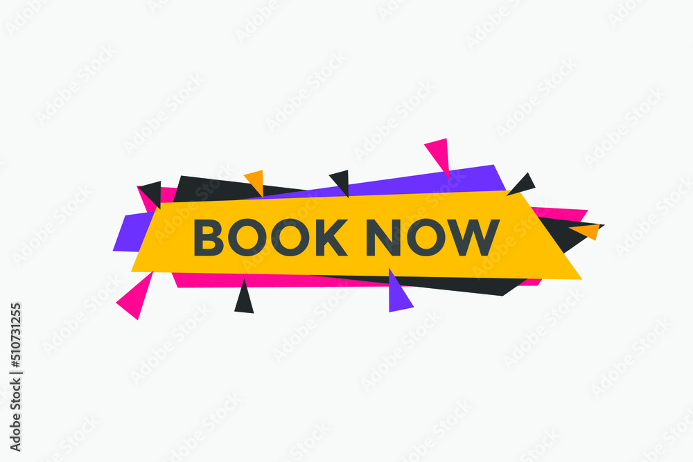 Book now button. Book now text web template. Modern web Banner template Book now button. Book now text web template. Modern web Banner template
