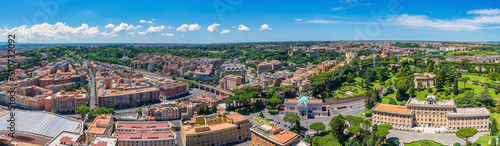 Rome Italy, high angle view panorama city skyline at Rome city center