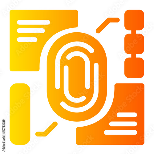 biometric gradient icon