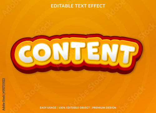 content editable text effect template with abstract background style use for business brand and logo