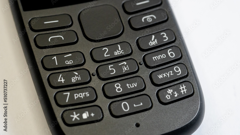Close up of a telephone. Close-up photo of the keypad. Close-up photo of the cellphone. Close up of a telephone. Close-up photo of the keypad. Close-up photo of the cellphone.