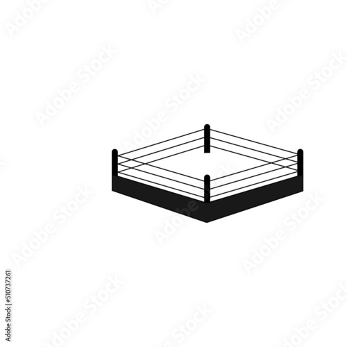 simple boxing ring icon illustration design