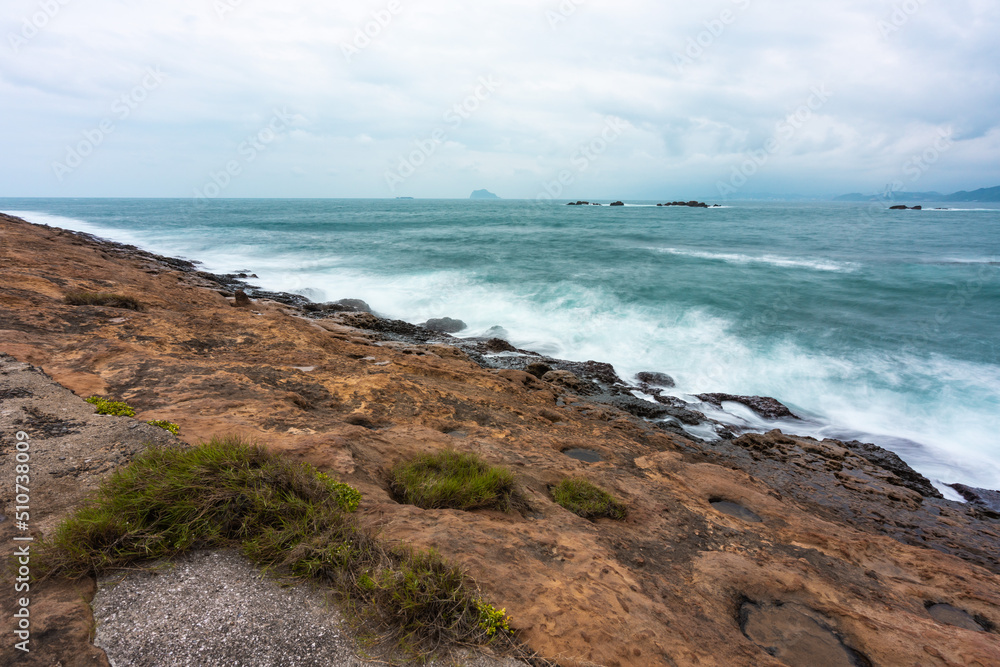 Marine erosion and weathering landform of Yeliu Geopark, Taiwan