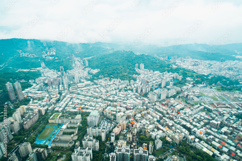 Taipei 101 building, Taiwan, China, China overlooks the city skyline Taipei 101 building, Taiwan, China, China overlooks the city skyline
