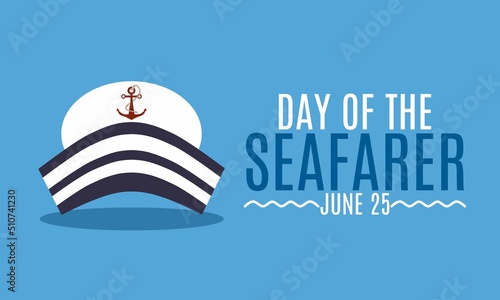 sailor hat. flat design style. perfect for day of the seafarer