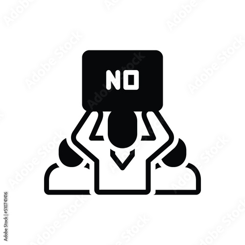 Black solid icon for resist