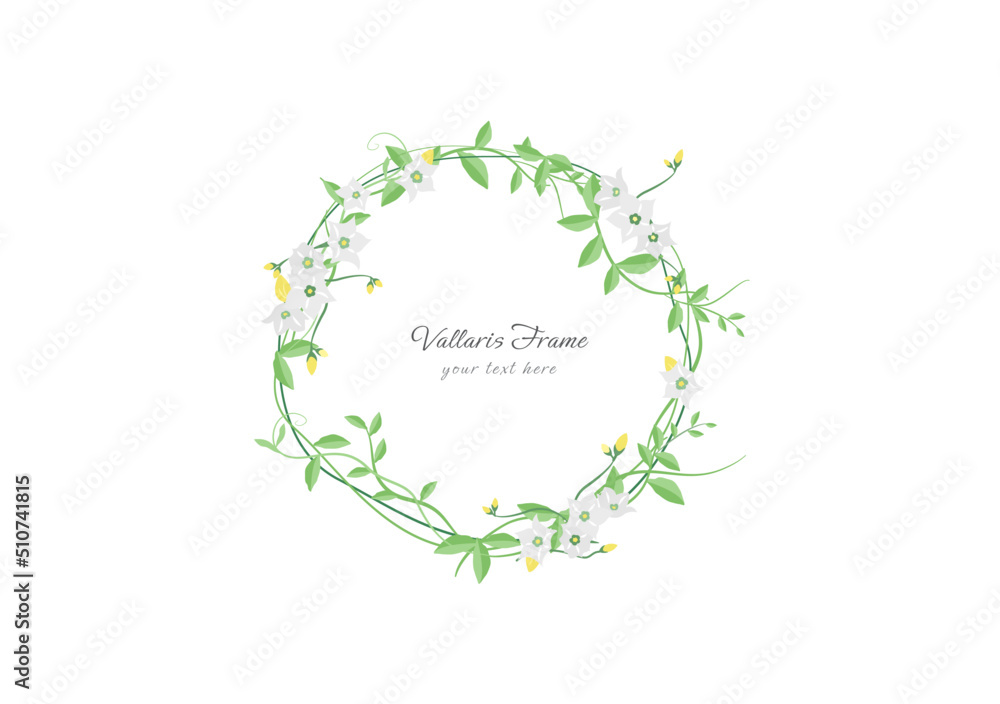 spring vallaris bread flower floral frame vector ep01 spring vallaris bread flower floral frame vector ep01