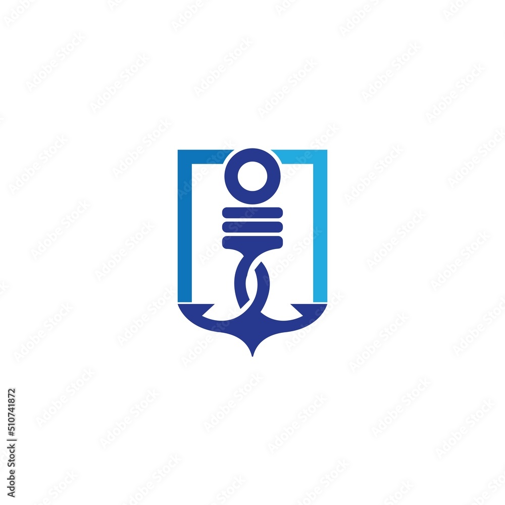 Anchor icon Logo Template vector Anchor icon Logo Template vector