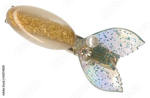 Fish Clip Mermaid Tale Pearl Crystal Accessory