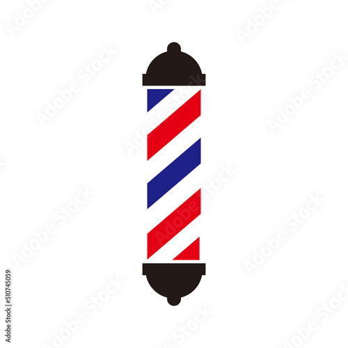 Barber pole icon vector illustration  symbol