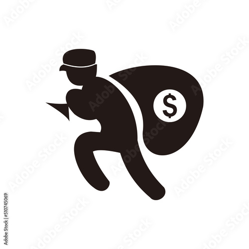 thief icon vector illustration sign	