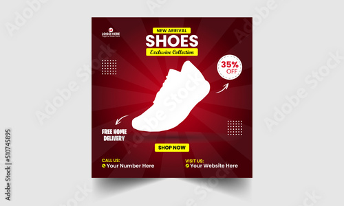 Shoe Social Media Post Design Template