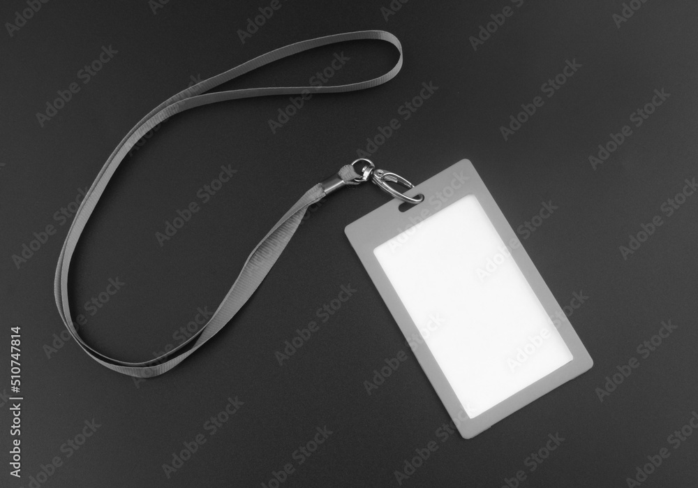 Blank badge with copy space for text close-up on black background. Blank badge with copy space for text close-up on black background.