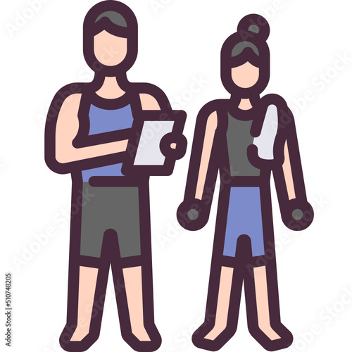 fitness trainer icon