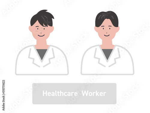 医療従事者の男性のイラスト