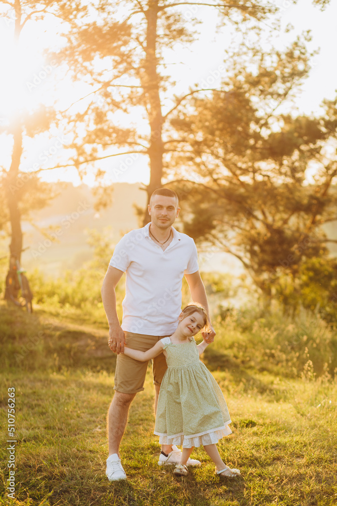 Fototapeta premium Father and daughter share love.