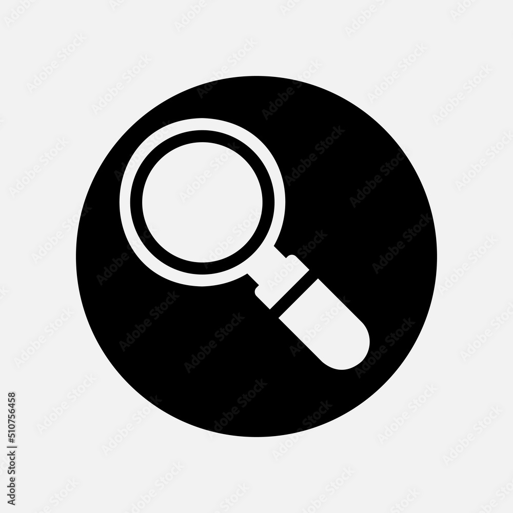 Search icon in solid style about user interface, use for website mobile app presentation Search icon in solid style about user interface, use for website mobile app presentation
