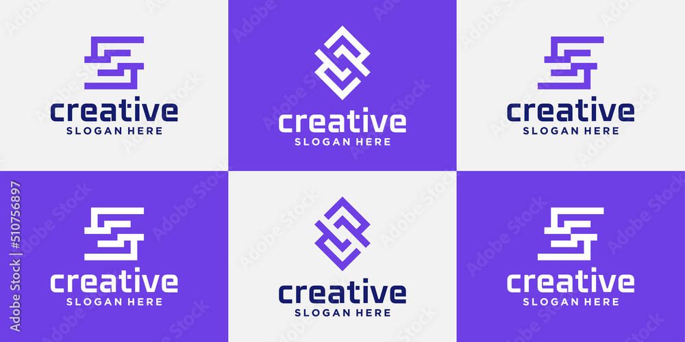 set of S creative logos,minimalist trendy shape letter s logos, simple creative geometric sign logos set of S creative logos,minimalist trendy shape letter s logos, simple creative geometric sign logos