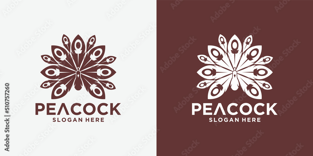 peacock line art logo in luxury style, vector Peacock Logo design, template. peacock line art logo in luxury style, vector Peacock Logo design, template.