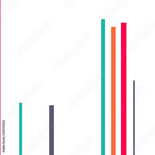 Random Color flowing stripe lines illustration