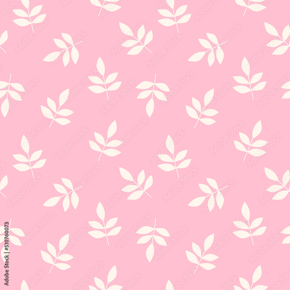 Modern trendy print with leaves and sprouts for fabric, paper, package, and ony surfaceVector botanical background. Colorful floral seamless pattern. Modern trendy print with leaves and sprouts for fabric, paper, package, and ony surfaceVector botanical background. Colorful floral seamless pattern.