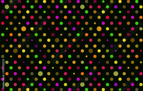 abstract background with circles on dark