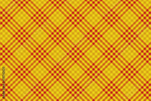 Yellow red plaid pattern collection. Horizontal and diagonal textile fabric design for pillows, shirts, dresses, tablecloth etc.