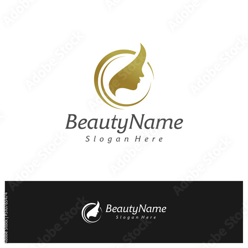 Beauty logo design vector template  Beauty logo concepts illustration.