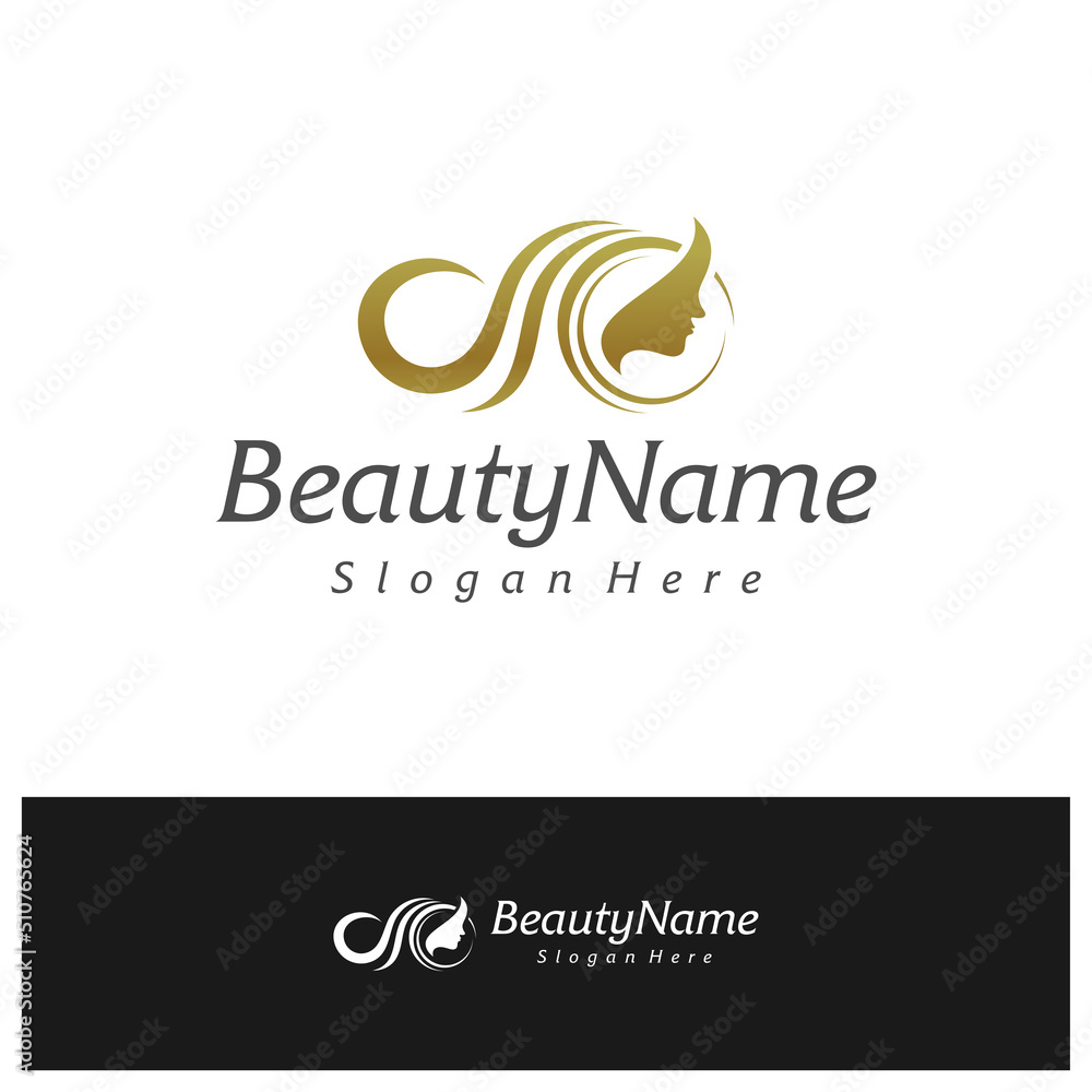 Beauty logo design vector template, Beauty logo concepts illustration. Beauty logo design vector template, Beauty logo concepts illustration.