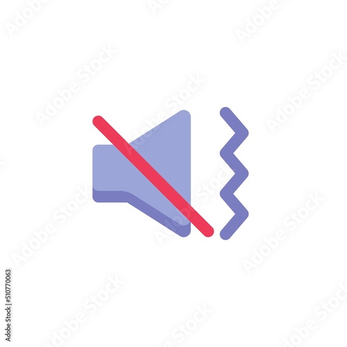 Vibration mode flat icon